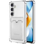 Samsung Galaxy S24 Plus Kılıf Kart Şeffaf Silikon - Şeffaf