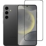 Samsung Galaxy S24 Plus Uyumlu Tam Kaplayan Darbeye Dayanıklı Kırılmaz Cam Seramik Ekran Koruyucu - Şeffaf
