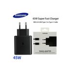 Samsung Galaxy S24 / S25 Ultra 45 Watt Hızlı Şarj Aleti Type-C Adaptör Ve Kablo - Siyah