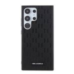 Samsung Galaxy S24 Ultra Kılıf Karl Lagerfeld Lisanslı Saffiano Monogram Metal Logo Kapak