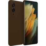 Samsung Galaxy S25 Edge Uyumlu Kılıf Esnek Premium Yumuşak Silikon Telefon Kılıfı Kapak - Kahverengi