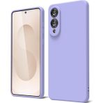 Samsung Galaxy S25 Edge Uyumlu Kılıf Esnek Premium Yumuşak Silikon Telefon Kılıfı Kapak - Lila