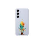 Samsung Galaxy S25 ile uyumlu Splash ahtapot tasarımlı şeffaf silikon kılıf