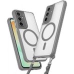 Samsung Galaxy S25 Kılıf Enka Magsafe Silikon Kılıf - Titan Gri - 1 - Renkli