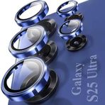 Samsung Galaxy s25 Ultra İle Uyumlu Lens Koruyucu Cam Kamera Koruyucu Su Mavisi