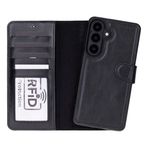 Samsung Galaxy S26 Plus Uyumlu Manyetik Hakiki Deri Cüzdan Kılıf ,Cüzdan Taşımaya Son, Kredi Kart Yuvalı, Rfid Güvenlik