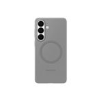 Samsung Galaxy S26+ Silikon Magnet Gri Telefon Kılıfı