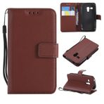 Samsung Galaxy S3 Mini Cüzdan Kılıfıyla Uyumlu, Kart Yuvaları Standı Manyetik Kapatma, Koruyucu PU Deri [Darbeye Dayanıklı TPU] Flip Cover w Bilek Kayışı Kordon ZY (Kahverengi)