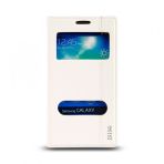 Samsung Galaxy S4 Mini (I9190) Gizli Miknatisli Pencereli Magnum Kilif Beyaz