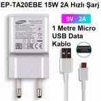 Samsung Galaxy S5780 Wave Orijinal Ep-Ta20ebe 15W 2A Hızlı Şarj Cihazı Ve Micro Usb Kablo Smukablo00090