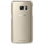 Samsung Galaxy S7 Cep Telefonu Kılıfı, Şeffaf Altın