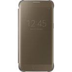Samsung Galaxy S7 G930 Uyumlu Clear View Cover Akllı Kılıf Gold