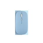 Samsung Galaxy S7 Plus /S8 Plus ile Uyumlu Şarj Edilebilir Tablet Kablosuz Bluetooth Mouse Mavi