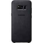 Samsung Galaxy S8+ Plus Alcantara Cover Süet Deri Kılıf, Siyah