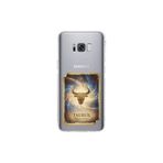 Samsung Galaxy S8 Plus ile Uyumlu Burç Kartları Boğa Tasarımlı Şeffaf Silikon Kılıf