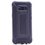 Samsung Galaxy S8 Plus ile uyumlu Çİft Katman Koruyucu Crash Military Tank Kılıf - Siyah