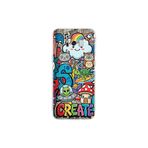 Samsung Galaxy S8 Plus ile Uyumlu Grafiti Create Art Tasarımlı Şeffaf Silikon Kılıf