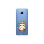 Samsung Galaxy S8 Plus ile Uyumlu Splash Kirpi Tasarımlı Slimfit Şeffaf Silikon Kılıf