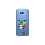 Samsung Galaxy S8 Plus ile Uyumlu Splash Tembel Hayvan Tasarımlı Slimfit Şeffaf Silikon Kılıf