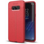 Samsung Galaxy S8 Plus Kılıf Deri Görünümlü Renk Atmayan Dayanaklı Silikon Kapak Niss