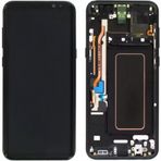 Samsung Galaxy S8 Plus Sm-G955 Uyumlu Çıtalı Yan Sanayidir Lcd Ekran Dokunmatik Siyah