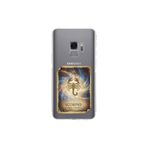 Samsung Galaxy S9 ile Uyumlu Burç Kartları Akrep Tasarımlı Şeffaf Silikon Kılıf