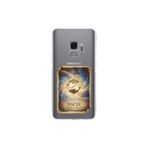 Samsung Galaxy S9 ile Uyumlu Burç Kartları Balık Tasarımlı Şeffaf Silikon Kılıf