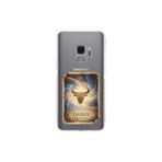 Samsung Galaxy S9 ile Uyumlu Burç Kartları Boğa Tasarımlı Şeffaf Silikon Kılıf