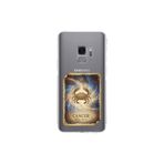 Samsung Galaxy S9 ile Uyumlu Burç Kartları Yangeç Tasarımlı Şeffaf Silikon Kılıf
