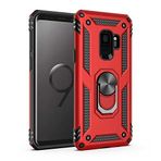 Samsung Galaxy S9 ile uyumlu Kılıf Yüzüklü Zırh Tank Vega Kırmızı