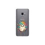 Samsung Galaxy S9 ile Uyumlu Splash Kirpi Tasarımlı Şeffaf Silikon Kılıf
