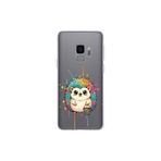 Samsung Galaxy S9 ile Uyumlu Splash Kirpi Tasarımlı Slimfit Şeffaf Silikon Kılıf