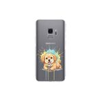 Samsung Galaxy S9 ile Uyumlu Splash Köpek Tasarımlı Şeffaf Silikon Kılıf