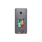 Samsung Galaxy S9 ile Uyumlu Splash Tembel Hayvan Tasarımlı Şeffaf Silikon Kılıf