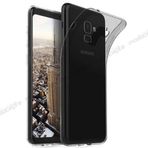 Samsung Galaxy S9 Kilif Soft Silikon Seffaf-Siyah Arka Kapak