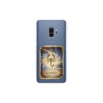Samsung Galaxy S9 Plus ile Uyumlu Burç Kartları Akrep Tasarımlı Şeffaf Silikon Kılıf