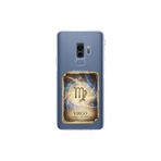 Samsung Galaxy S9 Plus ile Uyumlu Burç Kartları Başak Tasarımlı Şeffaf Silikon Kılıf
