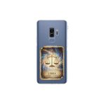 Samsung Galaxy S9 Plus ile Uyumlu Burç Kartları Terazi Tasarımlı Şeffaf Silikon Kılıf