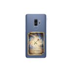 Samsung Galaxy S9 Plus ile Uyumlu Burç Kartları Yay Tasarımlı Şeffaf Silikon Kılıf
