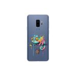 Samsung Galaxy S9 Plus ile Uyumlu Splash Bukalemun Tasarımlı Slimfit Şeffaf Silikon Kılıf