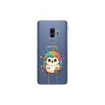 Samsung Galaxy S9 Plus ile Uyumlu Splash Kirpi Tasarımlı Şeffaf Silikon Kılıf