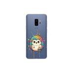 Samsung Galaxy S9 Plus ile Uyumlu Splash Kirpi Tasarımlı Slimfit Şeffaf Silikon Kılıf
