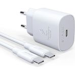 Samsung Galaxy Seri Uyumlu Hızlı Şarj Aleti / Cihazı Seti Kablo ve Adaptör 25W Pd Teknoloji