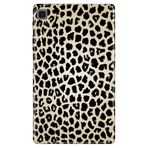 Samsung Galaxy Tab A7 Lite SM-T220 ile Uyumlu Desenli Silikon Tablet Kılıfı, Leopard Desen, Arka Kapak avonm-v-cvr451698