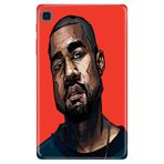 Samsung Galaxy Tab A7 SM-T500 10.4" ile Uyumlu Desenli Silikon Tablet Kılıfı, UV Baskılı, Kanye avonm-v-cvr452676