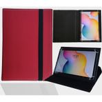 Samsung Galaxy Tab A7 T500 10.4" Uyumlu Üniversal Tablet Kılıfı kirmizi