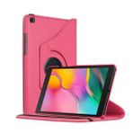Samsung Galaxy Tab A7 T500 Deri Kapaklı 360 Kılıf Pembe