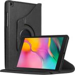 Samsung Galaxy Tab A7 T500 Deri Kapaklı 360 Kılıf Siyah