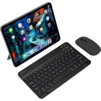 Samsung Galaxy Tab A8 SM-X205C Tablet Uyumlu Mini Şarjlı Bluetooth Klavye ve Mouse Seti | Siyah |