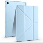 Samsung Galaxy Tab A9+ Plus / A11+ Plus Uyumlu Üçgen Standlı Uyandırma Fonksiyonlu Tablet Kılıfı - Bebe Mavisi